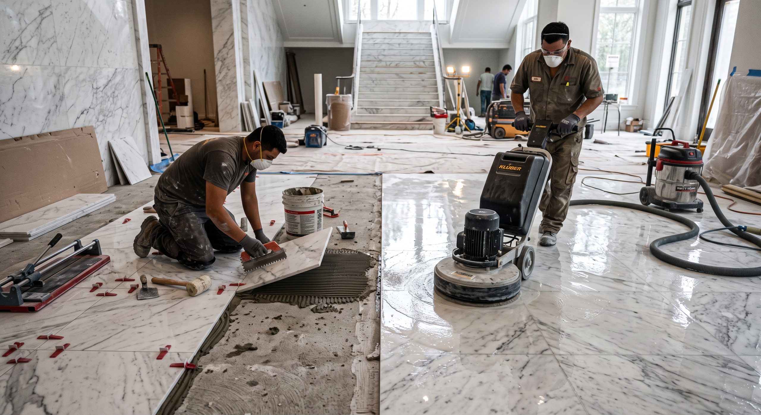 Marble Polishing and New Marble Fixing